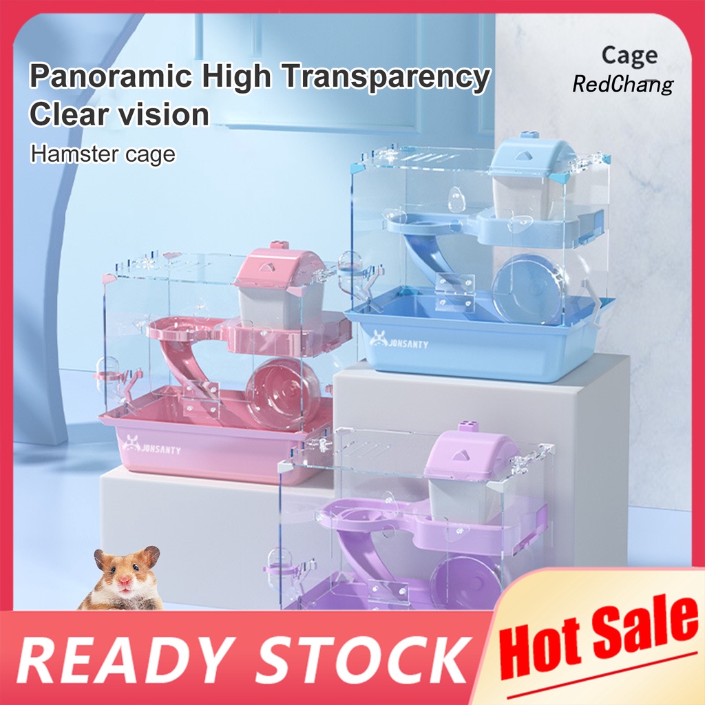 Lồng Nuôi Chuột Hamster Bằng Nhựa Trong Suốt Trang Trí