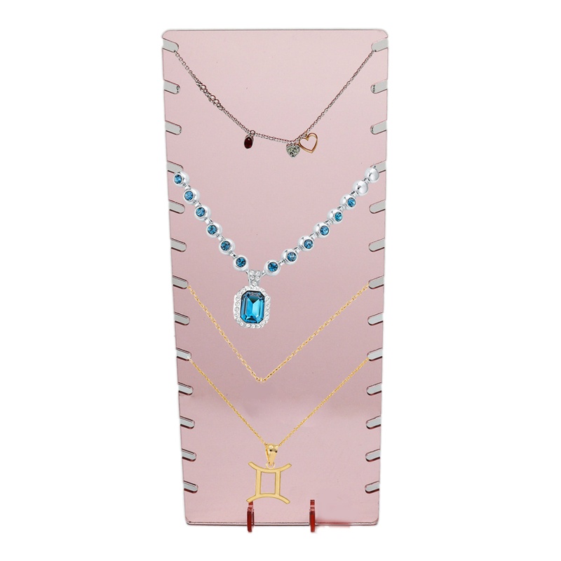 Giá Đỡ Trưng Bày Trang Sức Bằng Nhựa Màu Vàng Hồng Sang Trọng