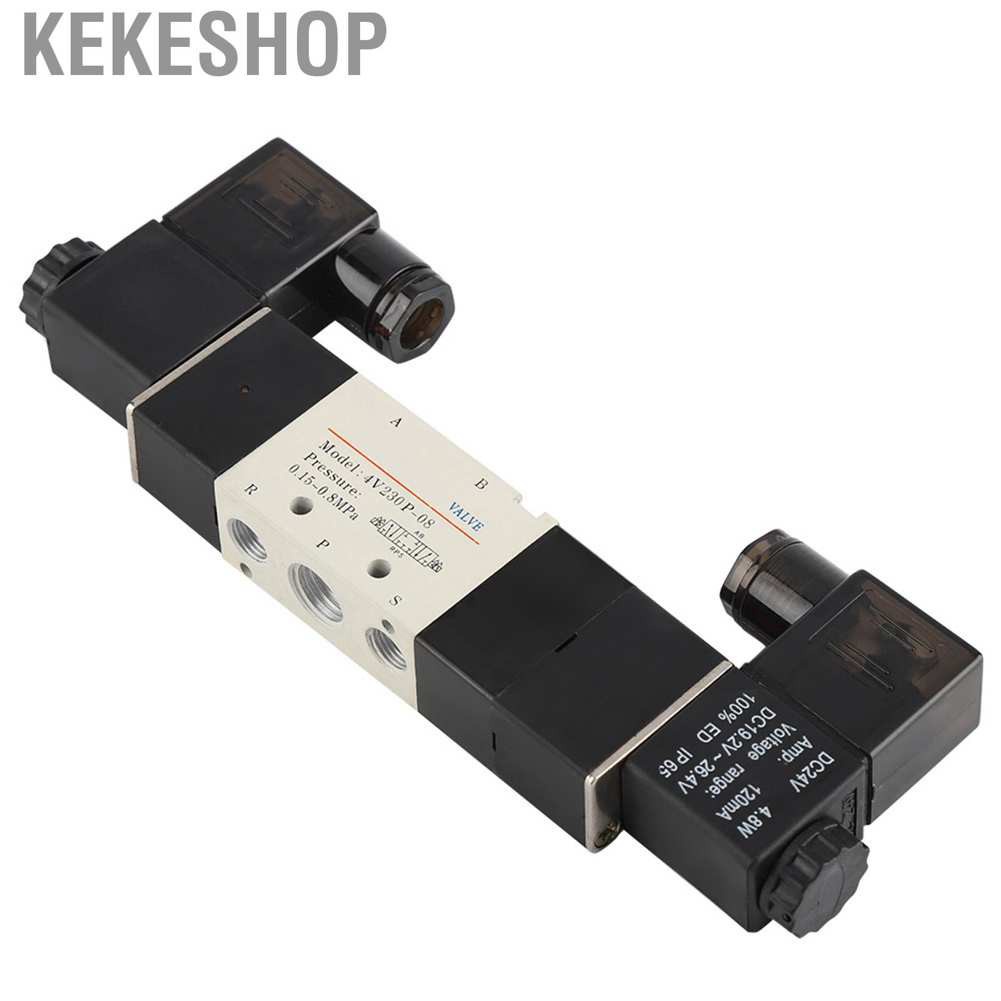 Van Điện Từ Khí Nén 5 Chiều Dc 24v Bsp 1 / 4 Normally 0.15-0.8mpa 4v230-08p