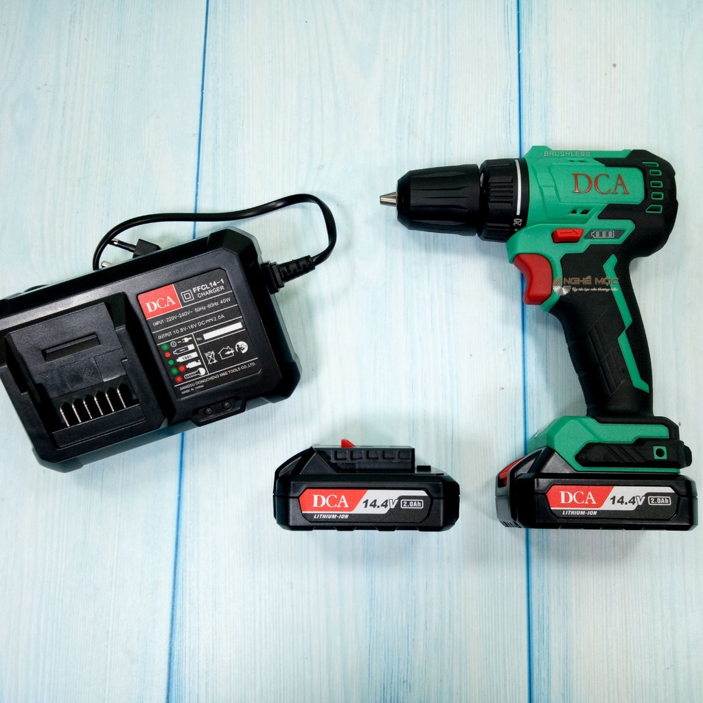 Máy khoan pin DCA ADJZ24 không chổi than chính hãng khoan bắt vít DCA ADJZ24-10EM 14.4V Nghề Mộc