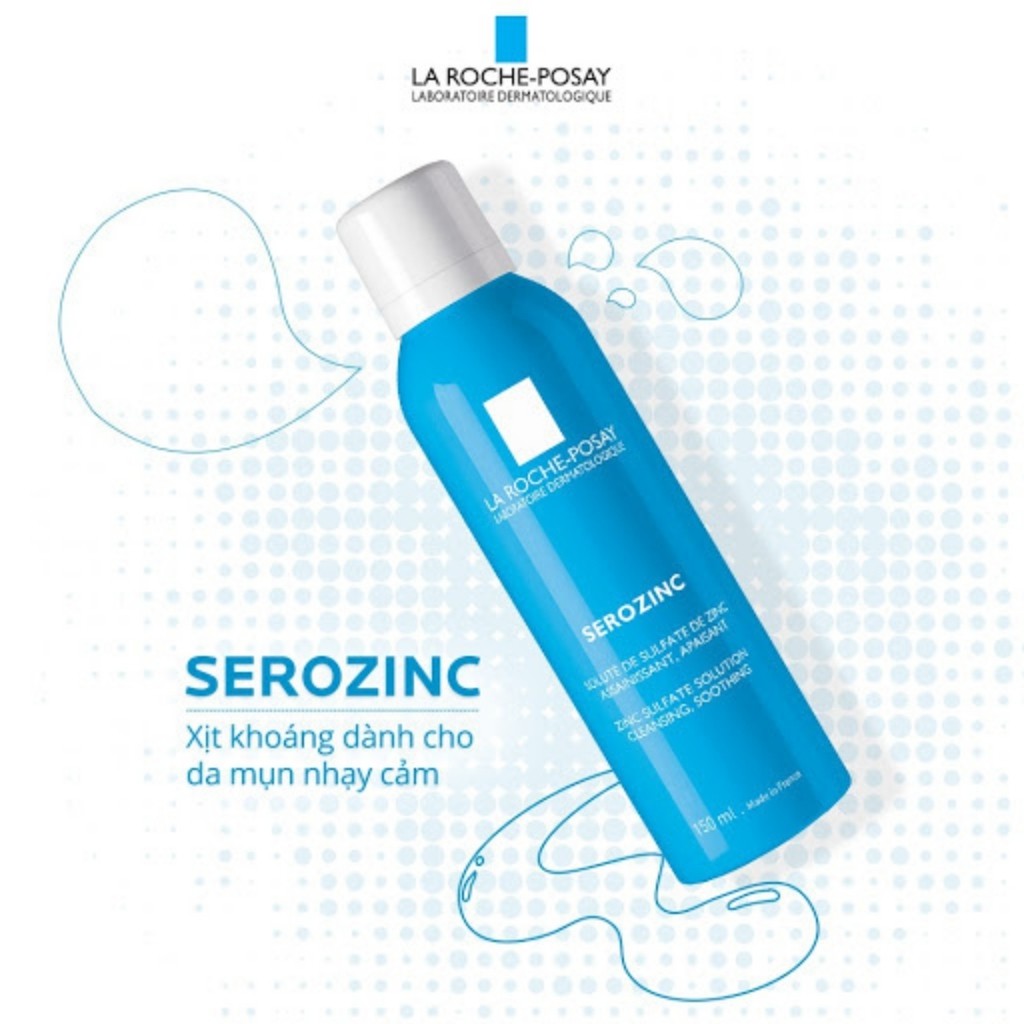 Xịt khoáng LA ROCHE POSAY Xịt khoáng dưỡng da giúp làm dịu da và giảm bóng nhờn cho da dầu mụn Serozinc (300ml) | BigBuy360 - bigbuy360.vn