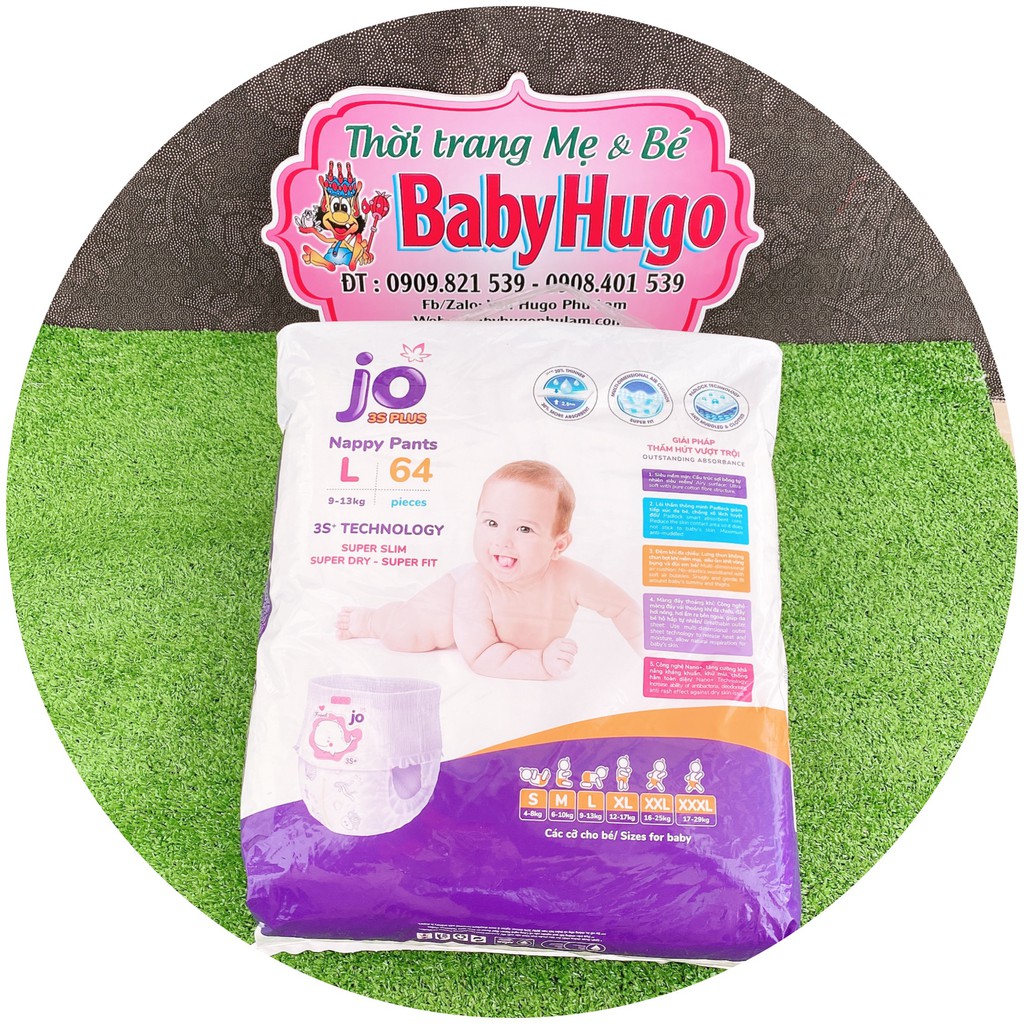 [MẪU MỚI] Tả Quần JO SIZE L 64 MIẾNG (9-13kg)