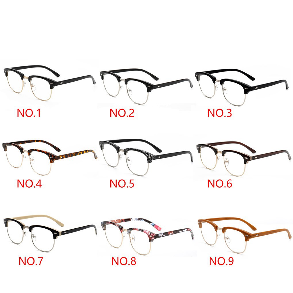 Kính mát Unisex gọng nhựa tròn phong cách Retro