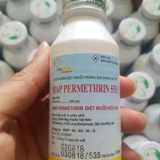 Thuốc diệt muỗi, côn trùng Map Permethrin 55 EC 100ml