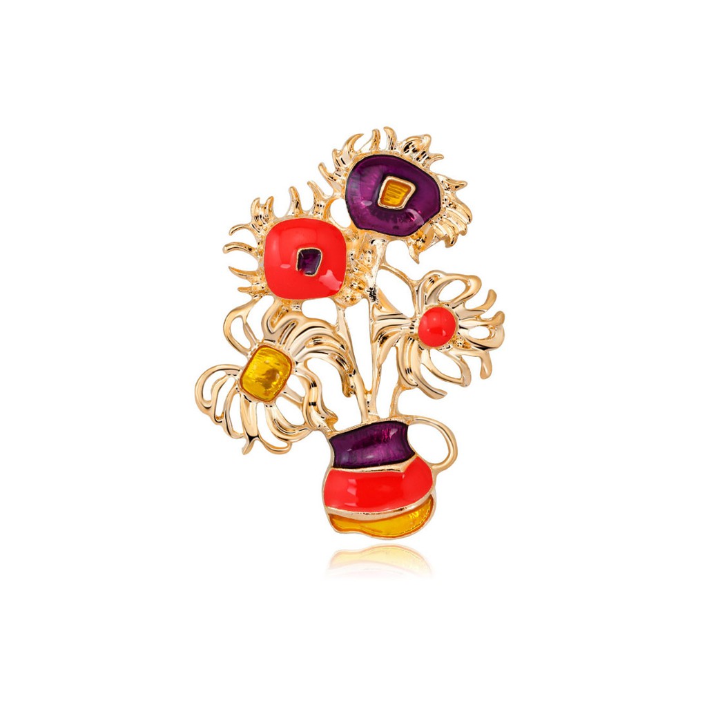 Madam dzi - Cài áo bình hoa