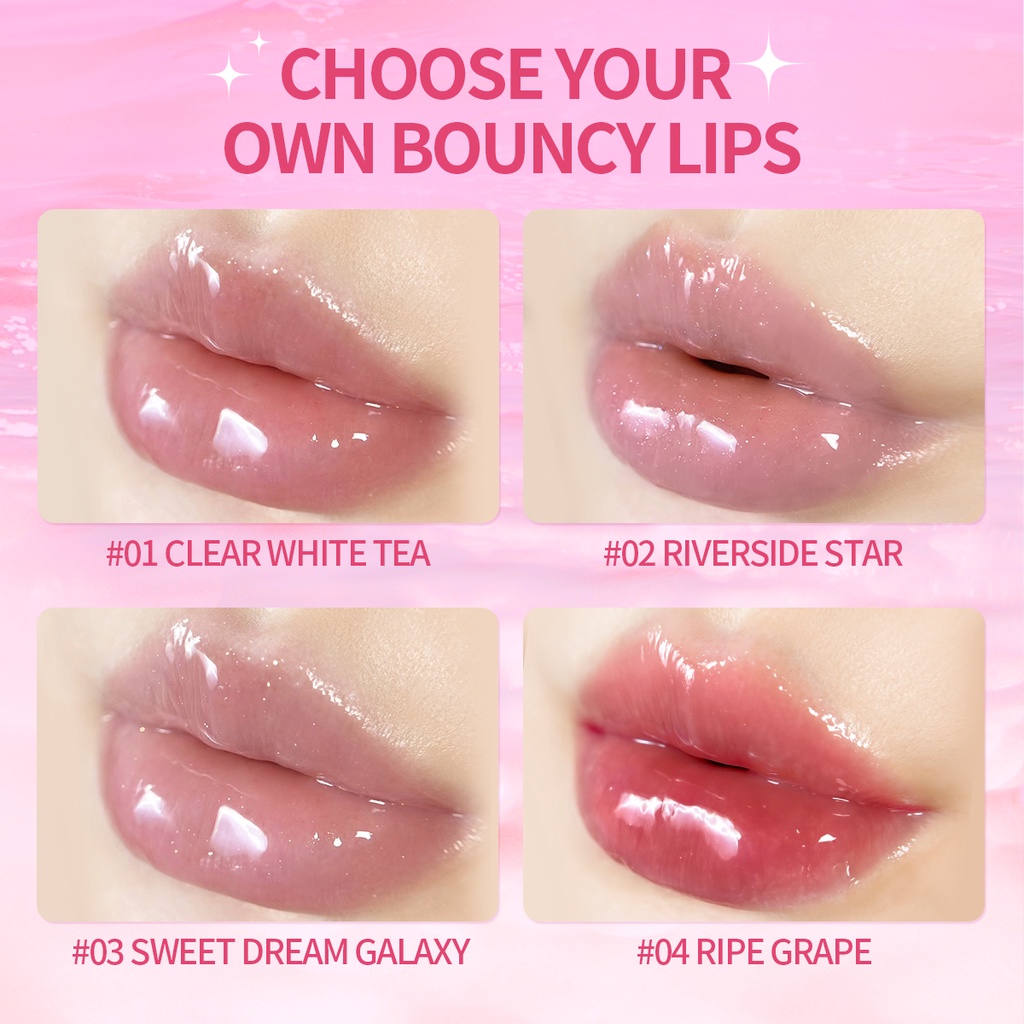 Son Dưỡng Môi Dạng Gel Chiết Xuất Thực Vật Không Dính Ly Cốc Giúp Dưỡng Ẩm Và Làm Sáng Màu Môi Hiệu POPJUICE