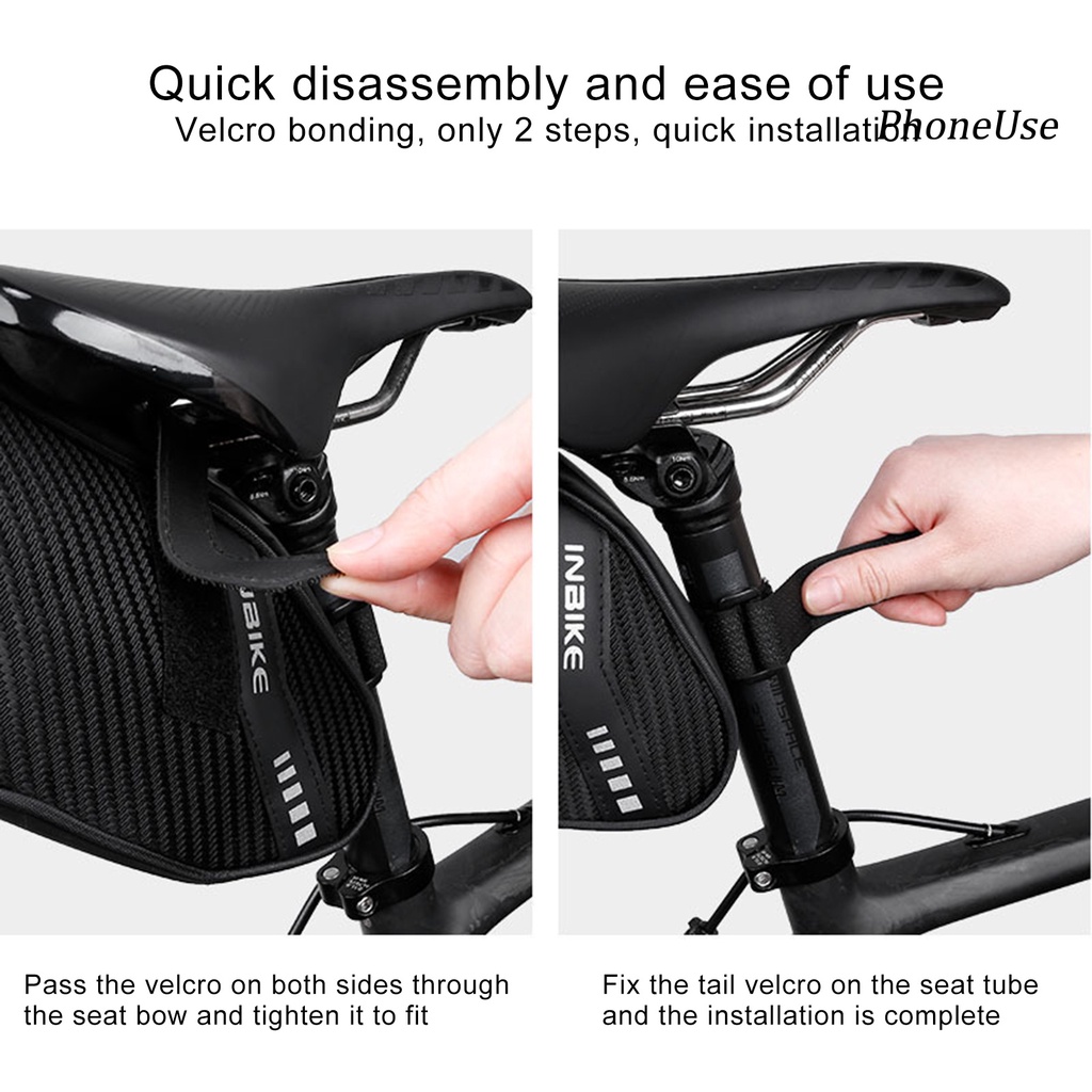 Túi đựng đồ vỏ cứng gắn sau yên xe đạp leo núi tiện dụng chất lượng cao