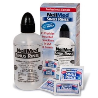 Bộ rửa mũi Neilmed Sinus Rinse Starter kit gồm 1 bình và 5 gói muối