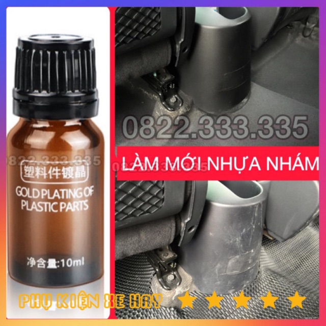 Dung dịch phục hồi nhựa nhám, làm mới các chi tiết nhựa bị lão hoá do thời tiết và các tác nhân môi trường loại tốt