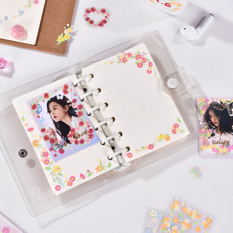 PeachSticker Dán Trang Trí Sổ Tay/Điện Thoại/Sổ Tay/Album/Điện Thoại Hình Hoa Mùa Xuân 16 Kiểu Sáng Tạo