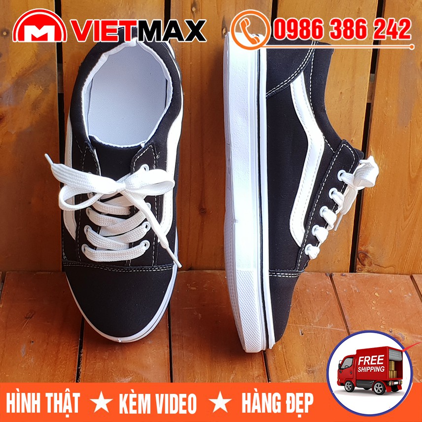 ⚡[FREE SHIP] Giày Thể Thao Đen Trắng Giá Rẻ Nam Nữ