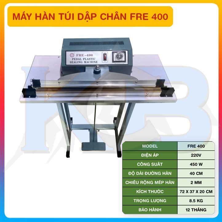 Máy hàn miệng túi dập chân FRE 400 450W