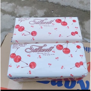 Combo 10 túi khăn giấy lụa rút Silkwell