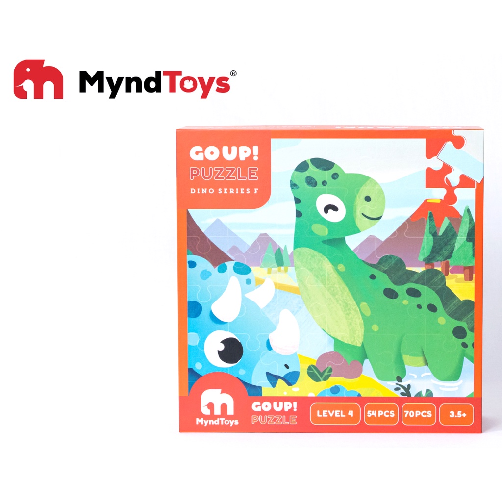 Xếp Hình Khủng Long Puzzle MyndToys Dino Series F Cấp Độ 4 Cho Bé từ 3,5 Tuổi