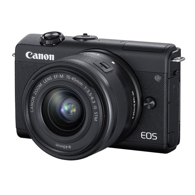Máy ảnh Canon EOS M200 Kit 15-45mm - Bảo hành 24T LBM  ( Đen / Bạc )