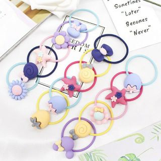 Combo 2 chun buộc tóc nhiều kiểu dễ thương cho bé
