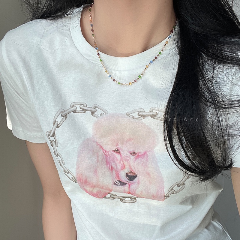 Vòng cổ Hạt Pha Lê Nhiều Màu Sắc Thời Trang Mùa Hè Cao Cấp