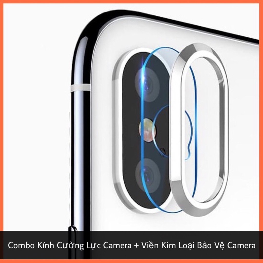 [HOT] COMBO KÍNH CƯỜNG LỰC CAMERA + VIỀN KIM LOẠI BẢO VỆ CAMERA DÀNH CHO IPHONE 6/6S/6+/6S+ 7/8 7/8+ X XR XSMAX