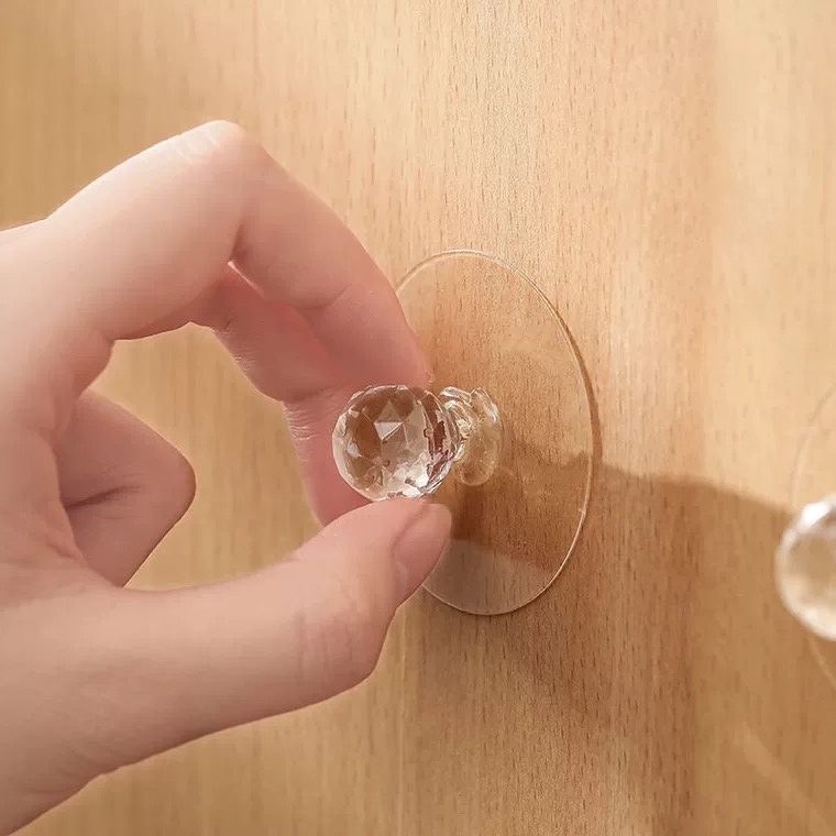 Bộ 2 Tay Nắm Cửa Tủ Quần Áo/Cửa Sổ/Ngăn Kéo Không Cần Đục Lỗ Đa Năng