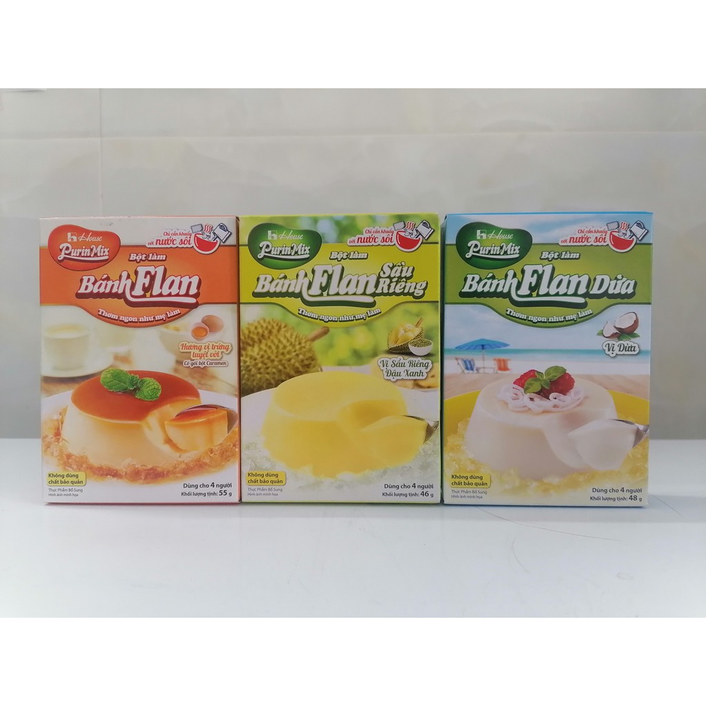 Hộp 55g trứng & caramen bột bánh flan vn purin mix flan egg & caramel - ảnh sản phẩm 6