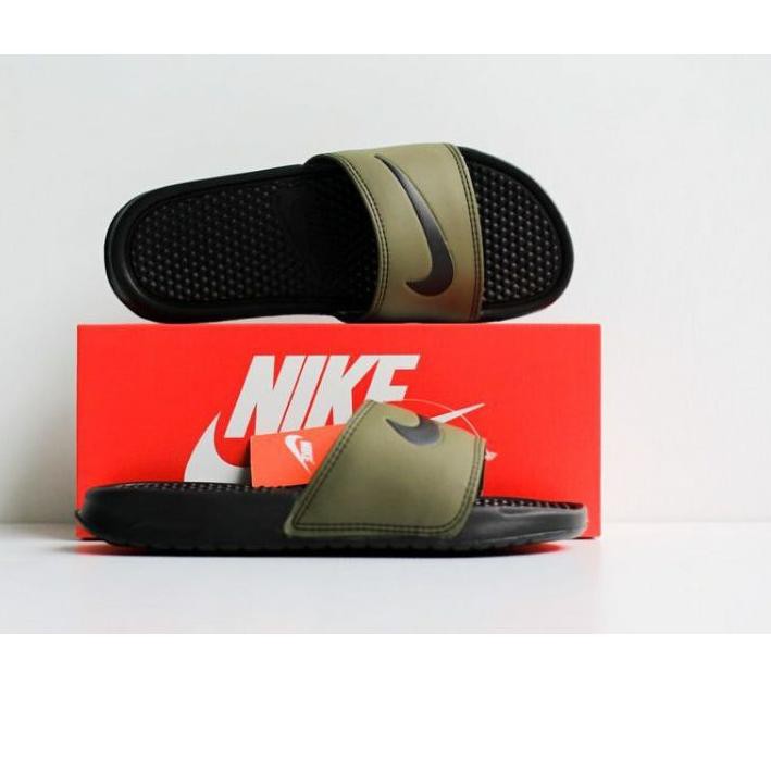 Giày Sandal Nike Benassi Màu Xanh Lá Thời Trang Năng Động Qtl-1272
