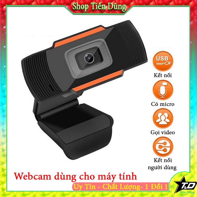 Webcam máy tính laptop livestream có Mic Full HD PC Gaming 1280X480 đầu USB 2.0 A870C