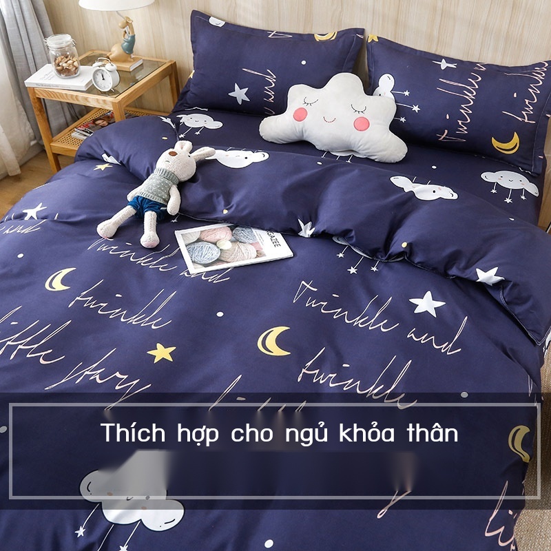 Bộ Chăn Ga Và Vỏ Gối Vải Lụa Mỏng Màu Tím / Hồng Xinh Xắn Dành Cho Nữ 2mx2m 3