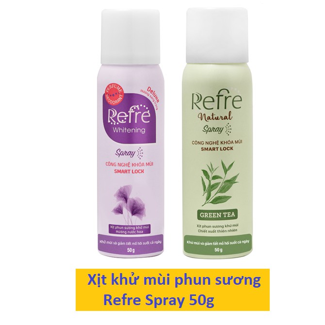 Xịt Phun Sương Khử Mùi Refre Whitening Spray Hương Nước Hoa (50g)