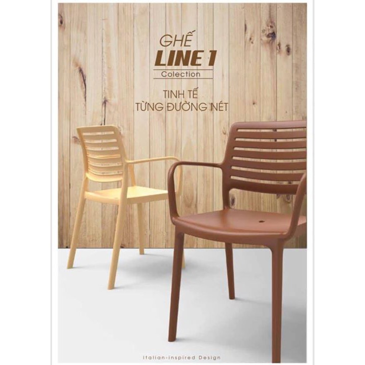 GHẾ LINE 1 TAY VỊN DUY TÂN - (57 x 55,4 x 83 cm) - Ghế cafe, văn phòng, nội thất, Plaxury Duy Tân