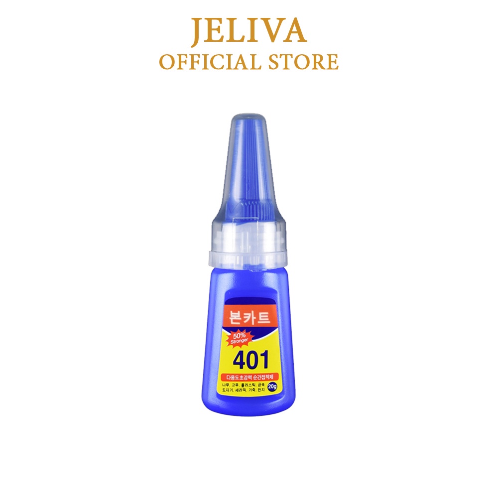 Keo 401 gắn móng siêu chắc 20g JELIVA