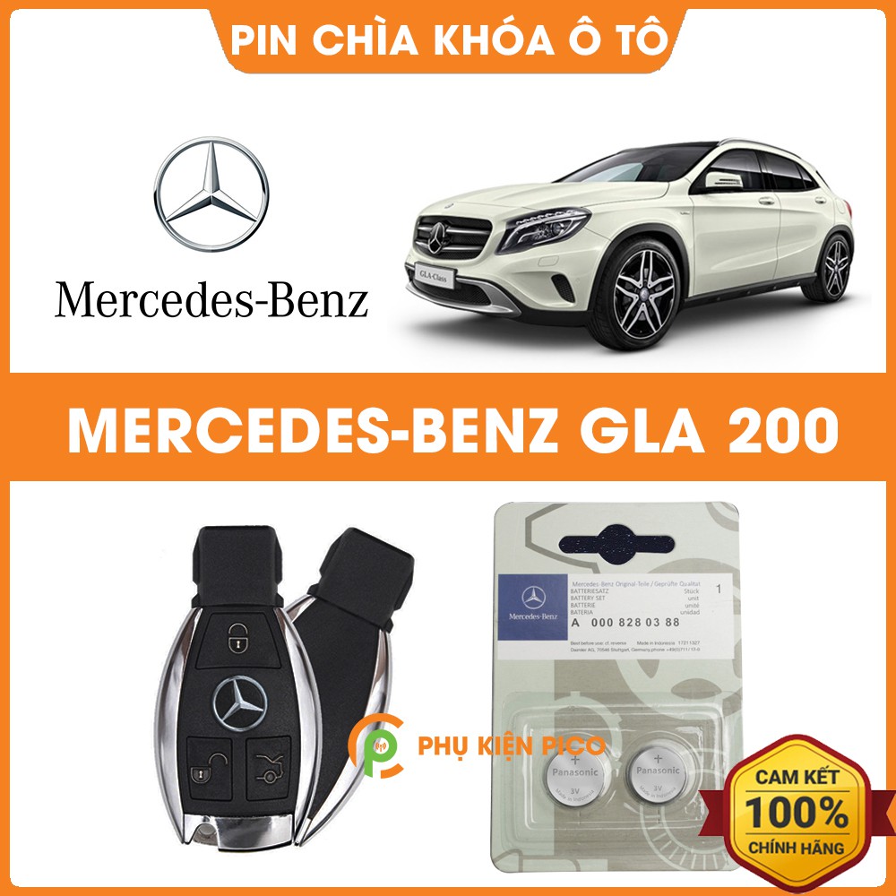 Pin chìa khóa ô tô Mercedes GLA 200 chính hãng Mercedes sản xuất tại Indonesia 3V Panasonic