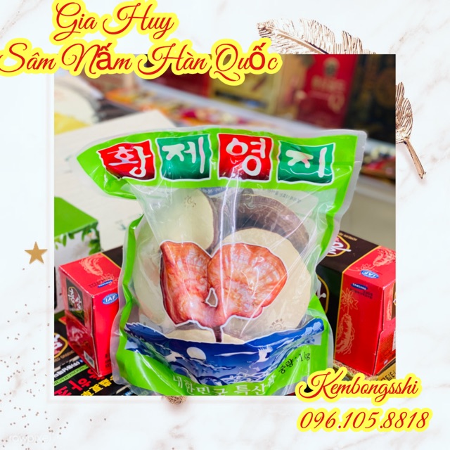 [SỈ TẬN GỐC ] Nấm linh chi vàng 6 năm tuổi Hoàng Hậu Hàn Quốc, Túi 1kg