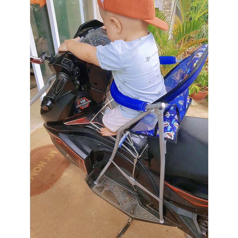 [HÀNG SẴN] Ghế Ngồi Xe Máy Cho Bé Cho Các Loại Xe Tay Ga Có Vòng , GHẾ GA XẾP GẤP GỌN