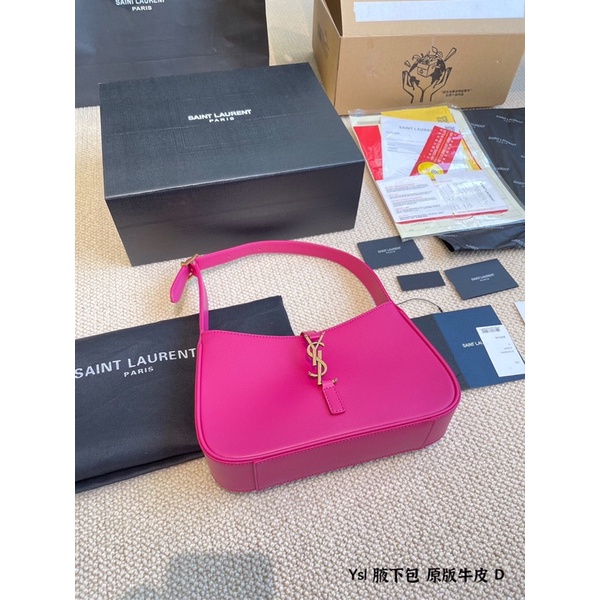 Túi xách Ýsl kẹp nách sz 25 chất da thật