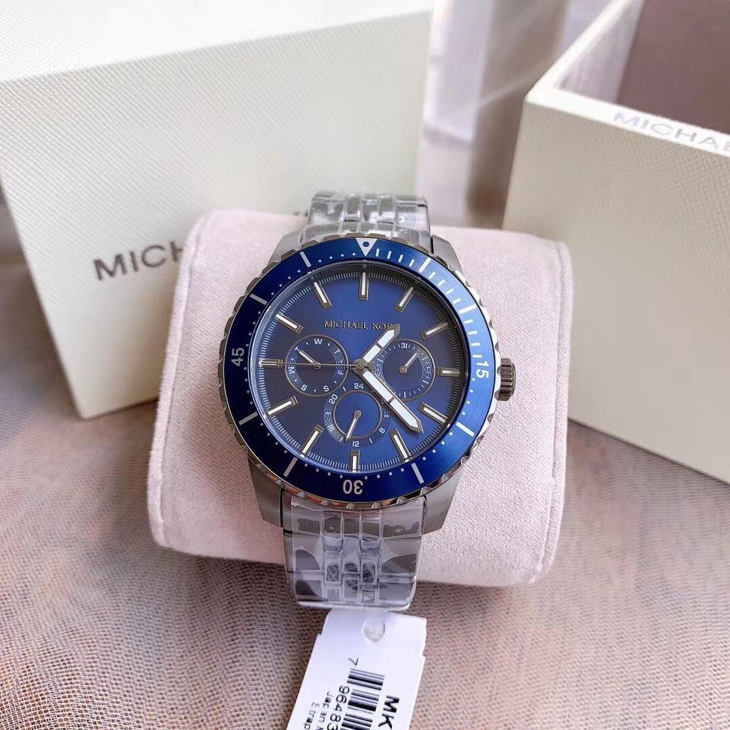 Đồng hồ nam Michael Kors MK7155 44mm mặt tròn dây kim loại cao cấp