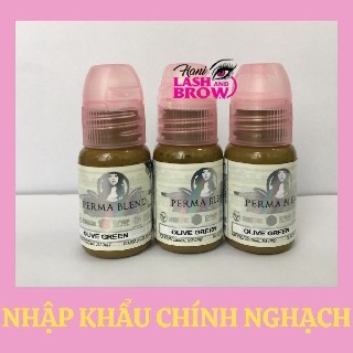 Mực Phun Xăm Perma Xử Lí Trổ Đỏ - Xanh Olive - Mực Hữu Cơ Cao Cấp Chính Hãng Hani