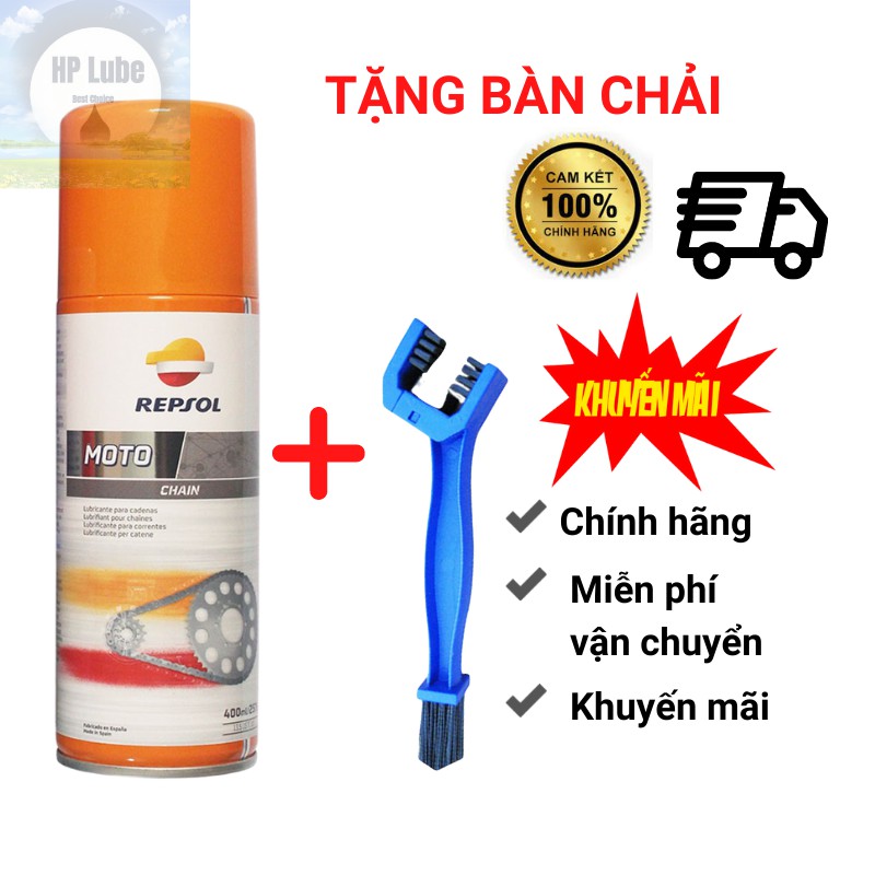 [KM HOT] Chai Xịt Dưỡng Sên, Bôi Trơn Sên Repsol Moto Chain