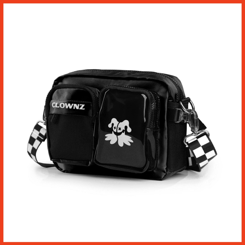 Túi đeo chéo ClownZ v4 thời trang nam nữ đi chơi đi du lich đen giá rẻ