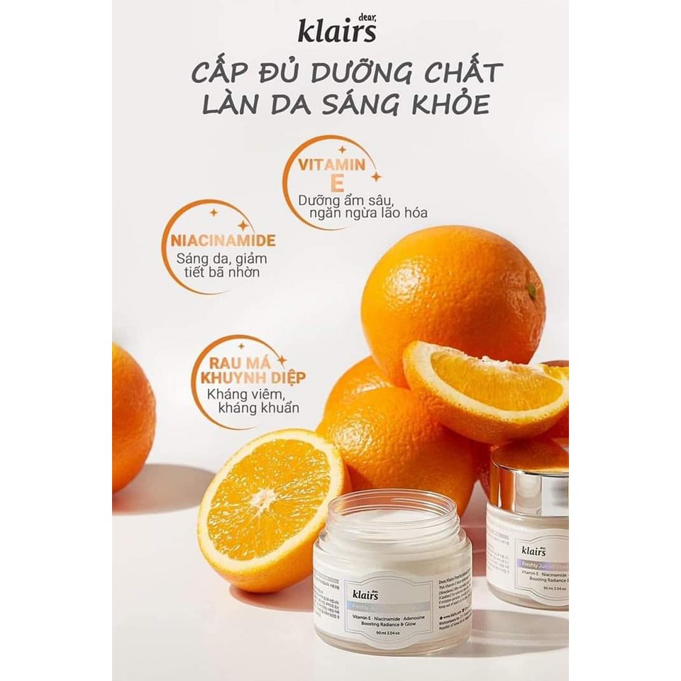 Kem dưỡng da Klairs Freshly Juiced Vitamin E Mask