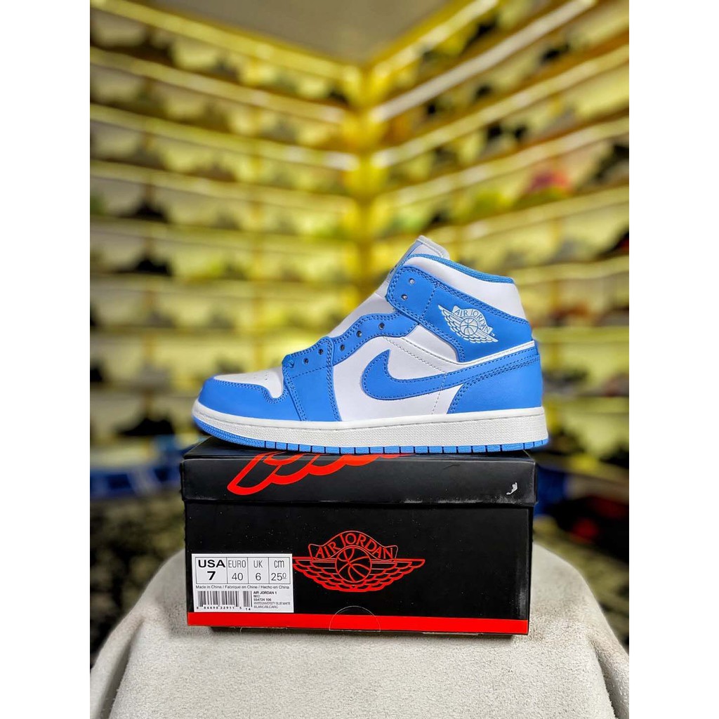 Giày Air Jordan 1 Mid  "UNC" (Best Quality)
