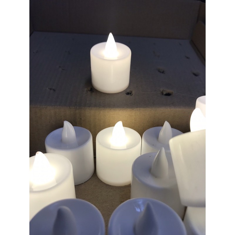 Set 5 nến Tealight điện tử (led) tròn (4x4cm)