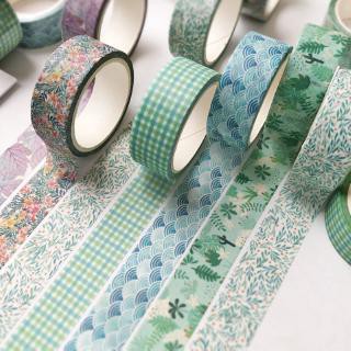 Cuộn băng dính trang trí thủ công washi tape mini cute xinh xắn cho sổ tay, bullet journal, planner, nhật ký, lưu niệm