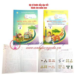 BỘ VỞ BƯỚC ĐẦU TẬP VIẾT CHO BÉ MẦM NON (2 quyển/bộ)