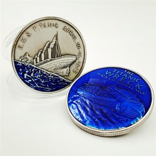 Đồng Xu Lưu Niệm Hình Con Tàu Titanic Năm 1912