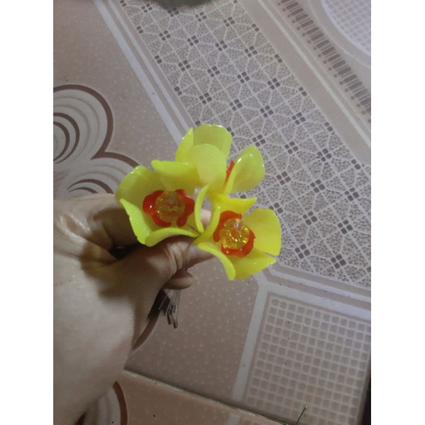 Nguyên liệu hoa pha lê đá theo mẫu k chậu