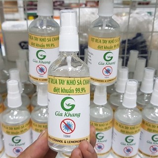 NƯỚC RỬA TAY KHÔ CHANH SẢ DIỆT KHUẨN 100ml