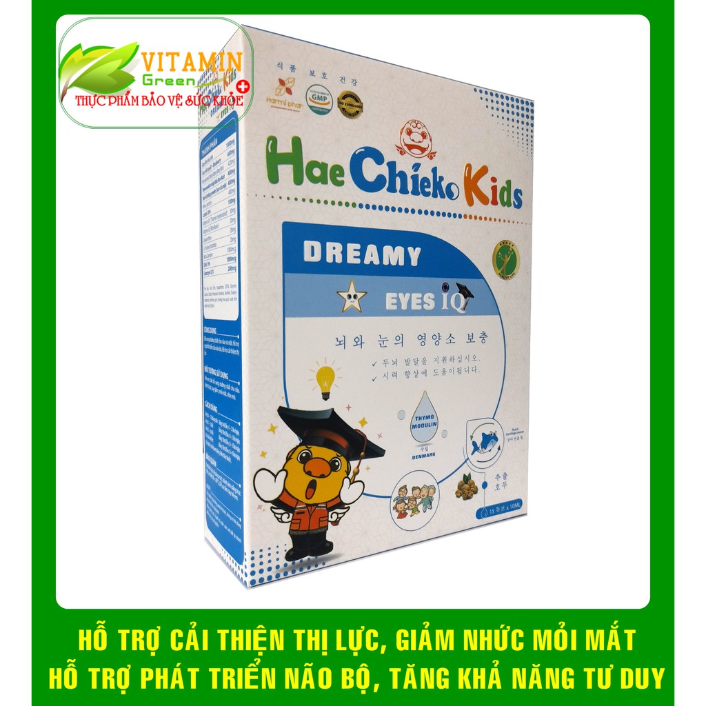 Heachieko Kids DREAMY EYES IQ GIÚP BỔ MẮT, SÁNG MẮT, PHÁT TRIỂN NÃO BỘ, TĂNG KHẢ NĂNG TƯ DUY