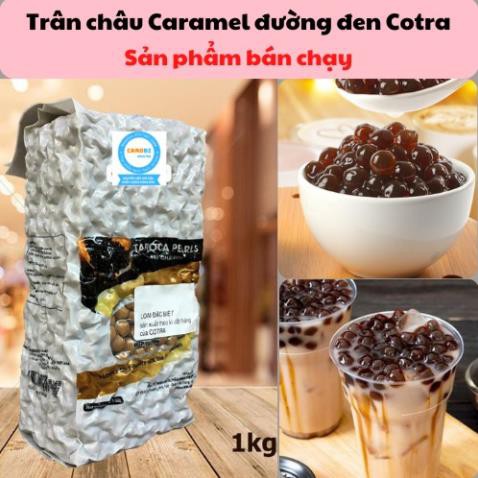 Trân Châu Đen Wings Cao Cấp (Túi 1kg) - Nguyên Liệu Pha Chế Trà Sữa Sữa Tươi Trân Châu Đường Đen