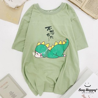 Áo thun ngắn tay in hình cute - ảnh thật