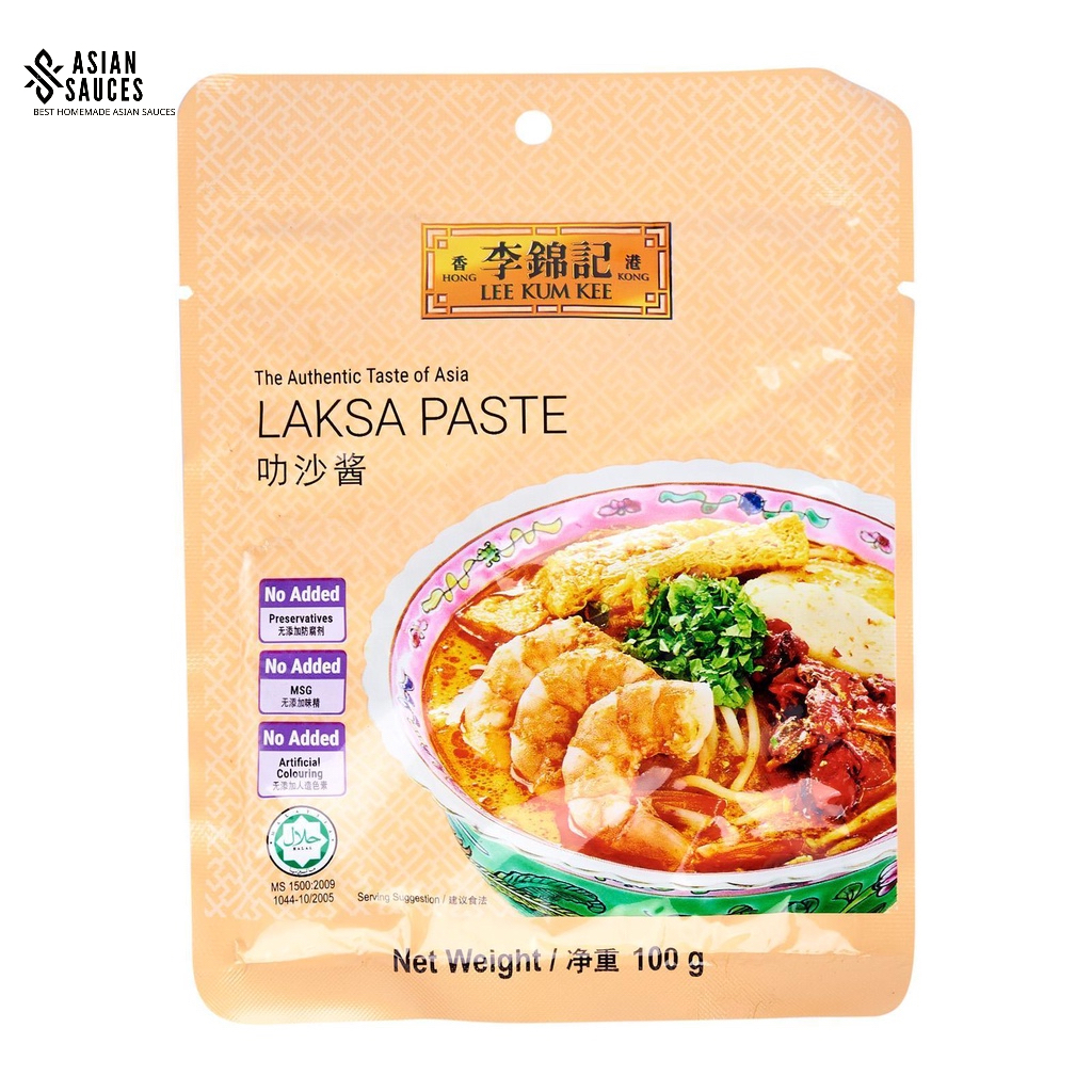 Gói gia vị nấu Laksa Paste hãng Lee Kim Kee Singapore 100gr